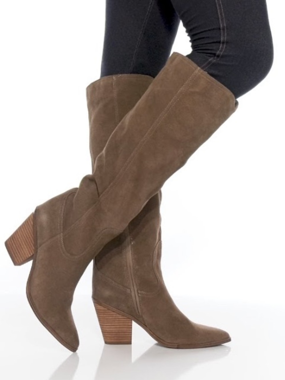 Blondo waterproof suede wrangle tall tan boots 8